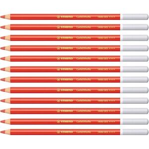 Stabilo CarbOthello Pastel Pencils 12pk Vermilion Red 1400/305 Chalk Art Pencils